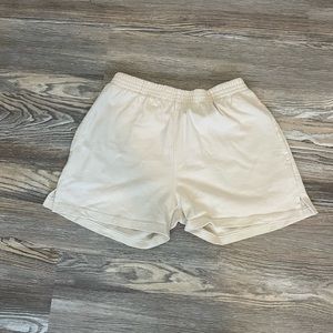 brandy melville cream shorts